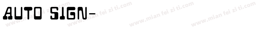 Auto Sign字体转换